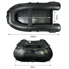 BLACK BOAT ALU 270